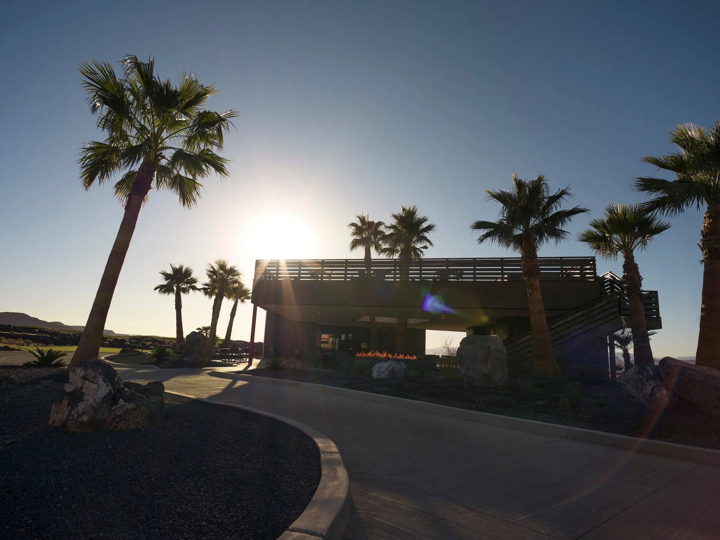 exterior of Oasis at Black Desert Resort