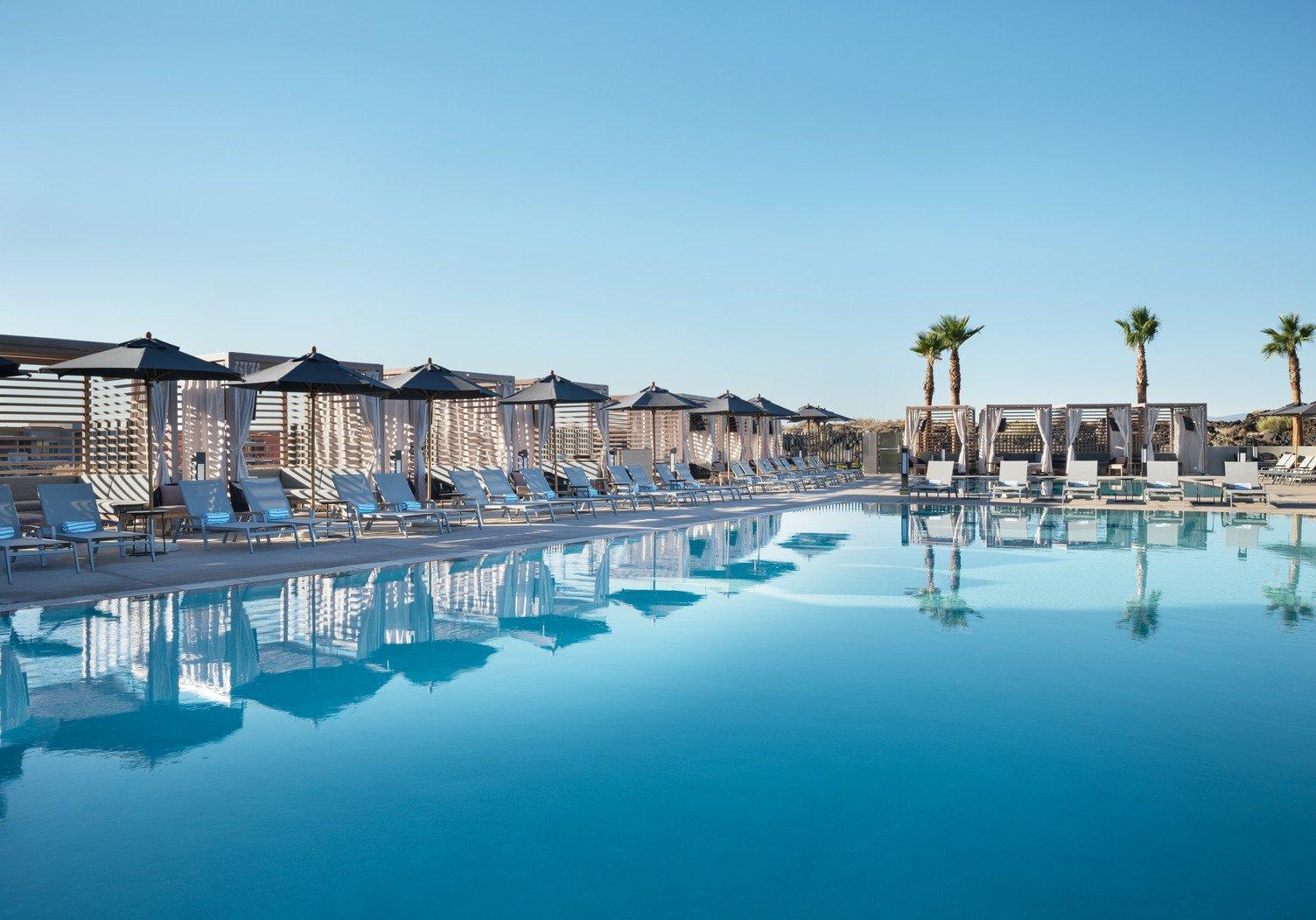 The cabanas at Black Desert Resort