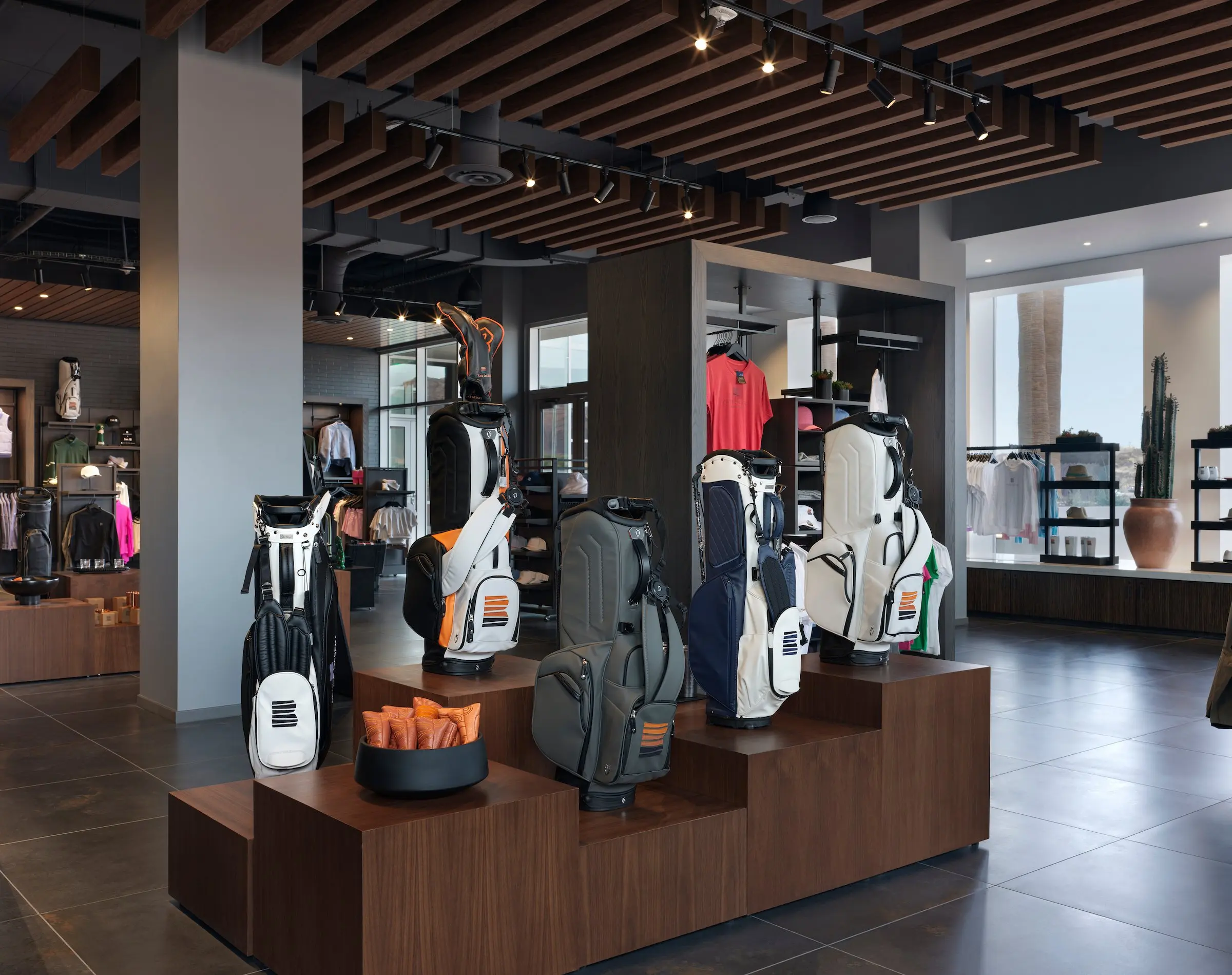Inside the pro shop at Black Desert Resort