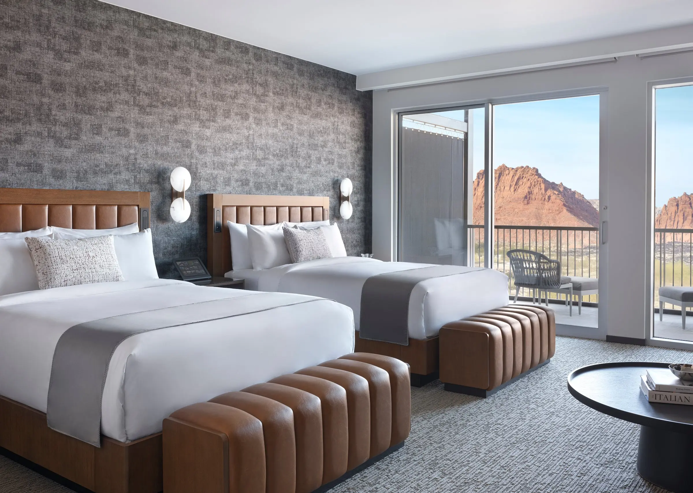 2 queen bedroom at Black Desert Resort