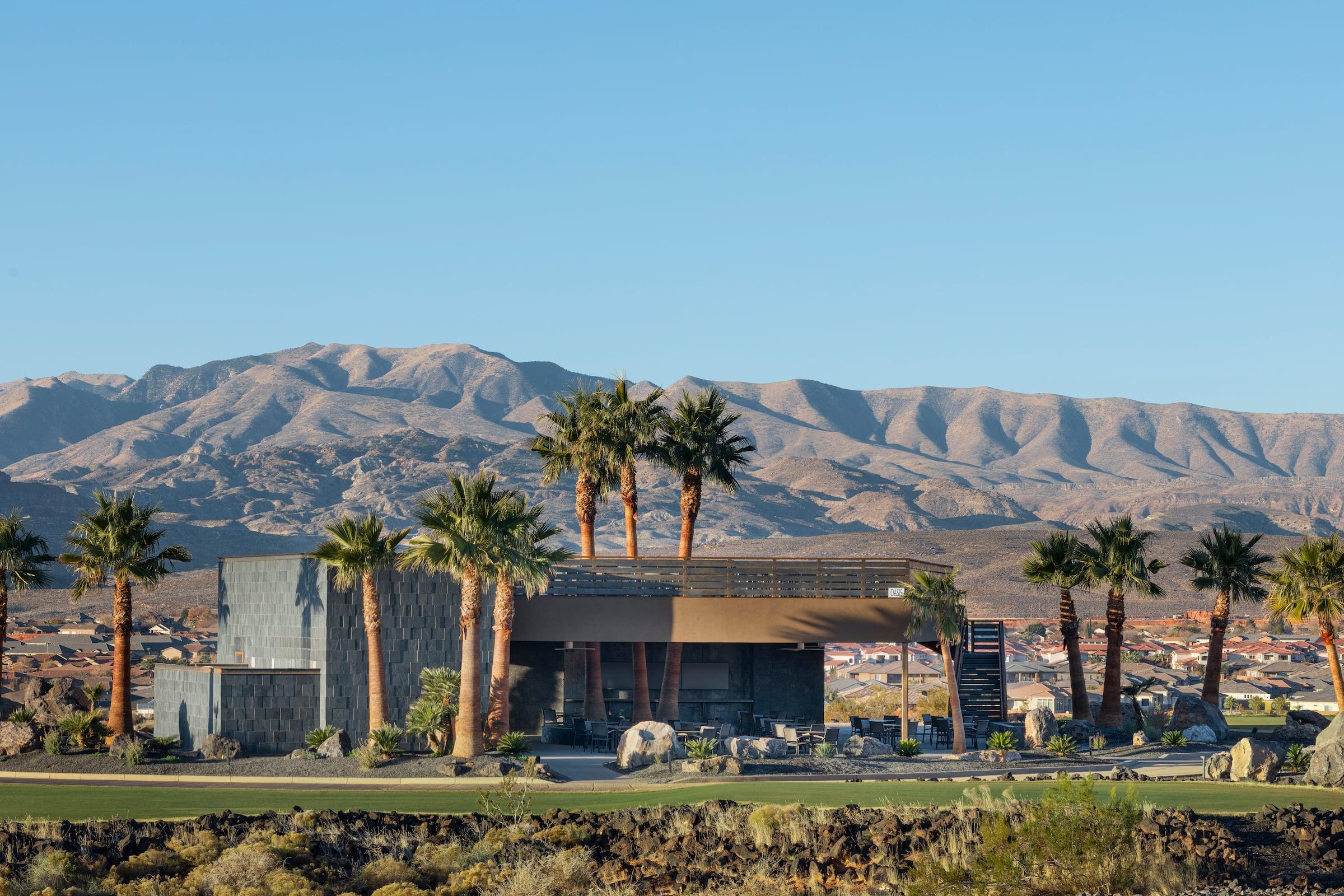 exterior of Oasis at Black Desert Resort