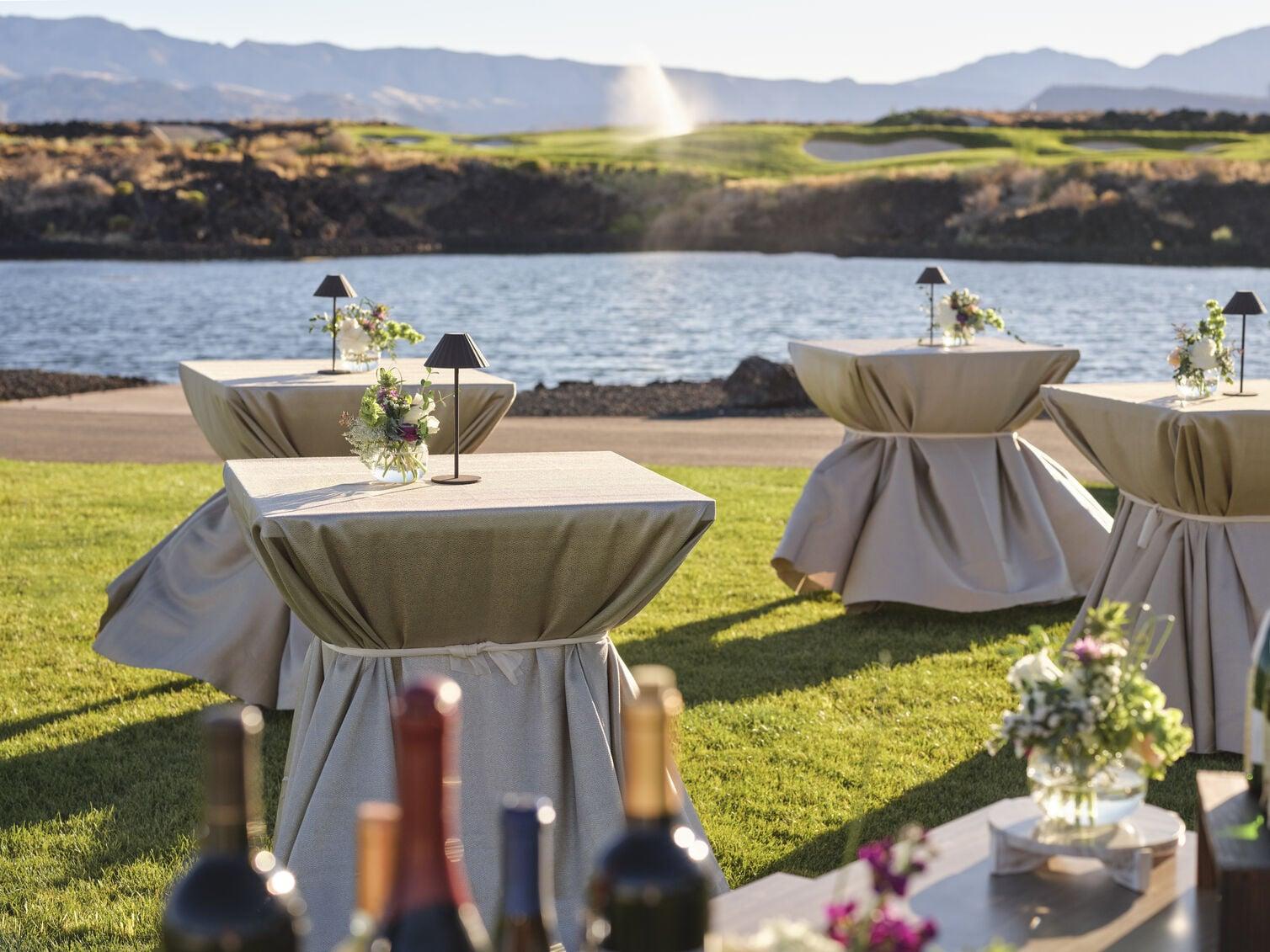 Custom Catering on lawn